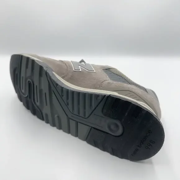 Sz 9 New Balance 998 Men's Made in USA Grey Silver Athletic Shoes U998GR